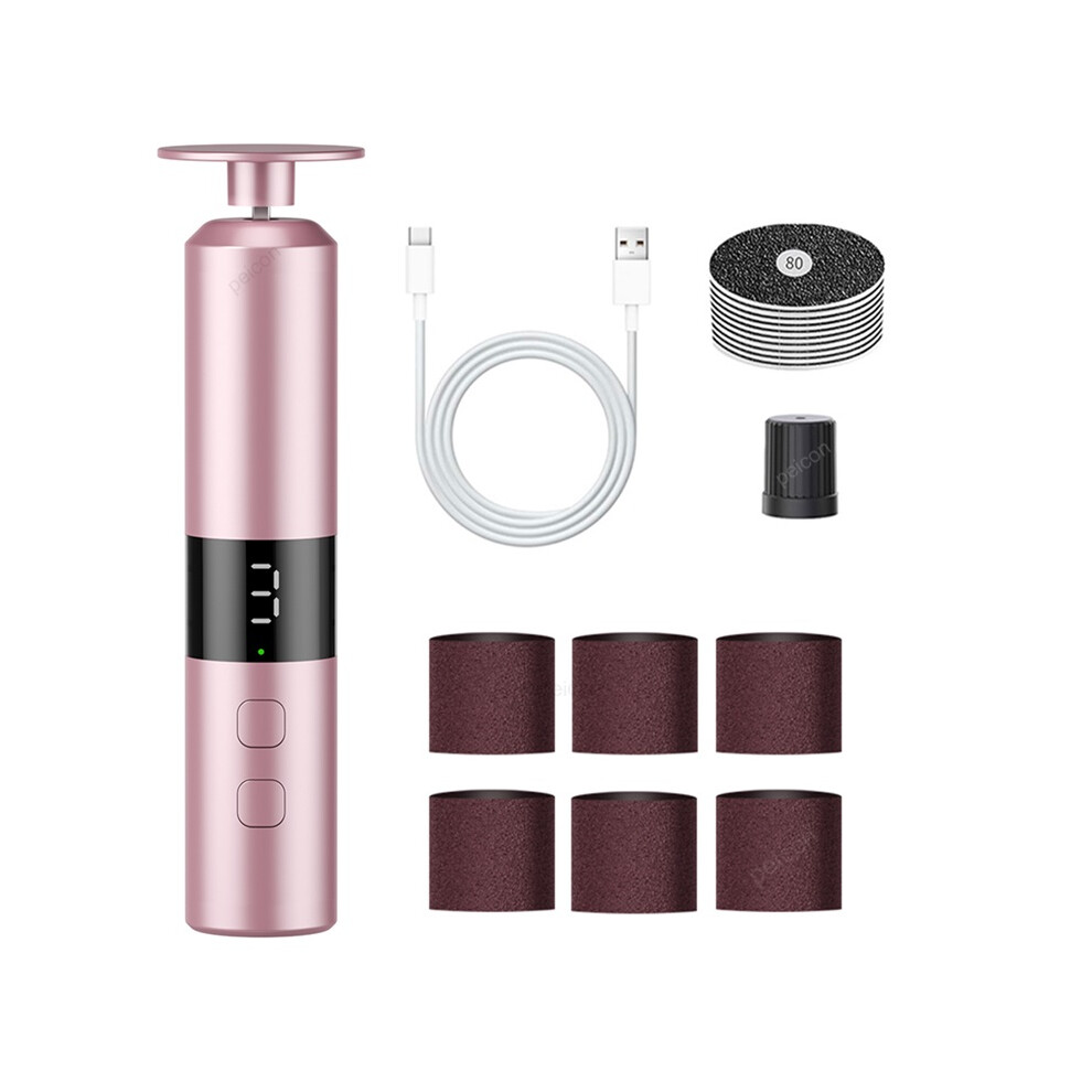 Stoyotu Pink (Pink) Electric Foot Grinder Callus Remover Foot Exfoliation Sander Electric Foot File Pedicure Machine For Feet Foot Dead Skin Remover