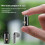 SMILING  6g  Flashlight Keychain 6-Mode Strobe Sos USB Magnetic Charging Ultra-Thin Flashlight Work Light 3