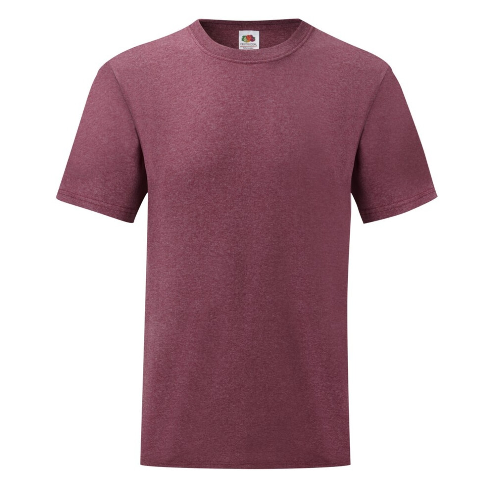 Fruit Of The Loom (3Xl, Heather Burgundy) Mens Valueweight Short Sleeve T-Shirt Red,Multicoloured