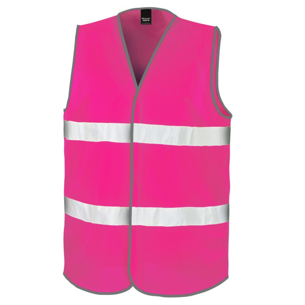 Result (2X/3Xl, Fluorescent ) Adults Unisex Safeguard Enhance Visibility Vest Pink