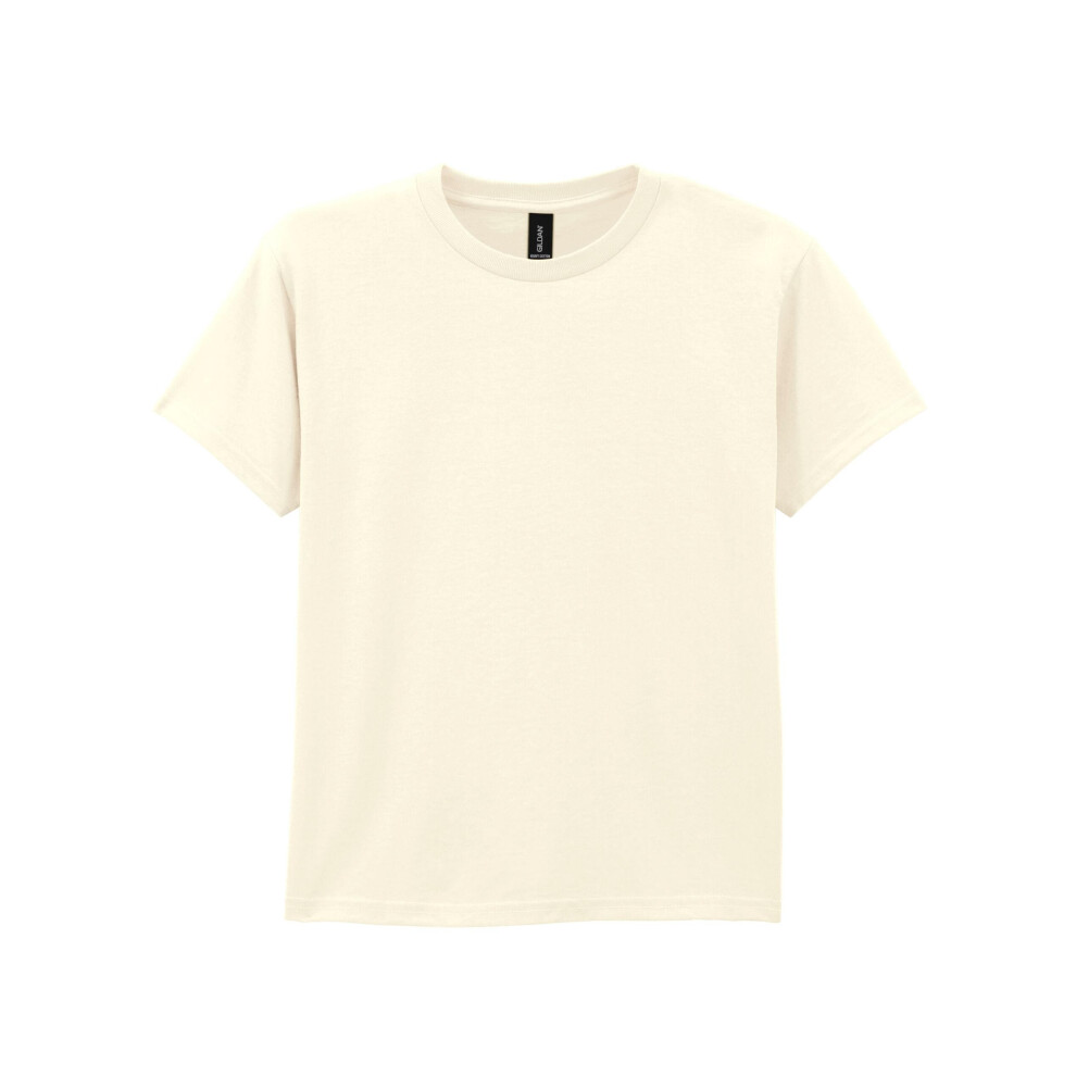 Gildan (Xl, Off ) Youth Unisex Heavy Cotton T-Shirt White