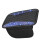 Comfortable 1.6cm Thick Leather Armrest Mat With-Black and blue 1