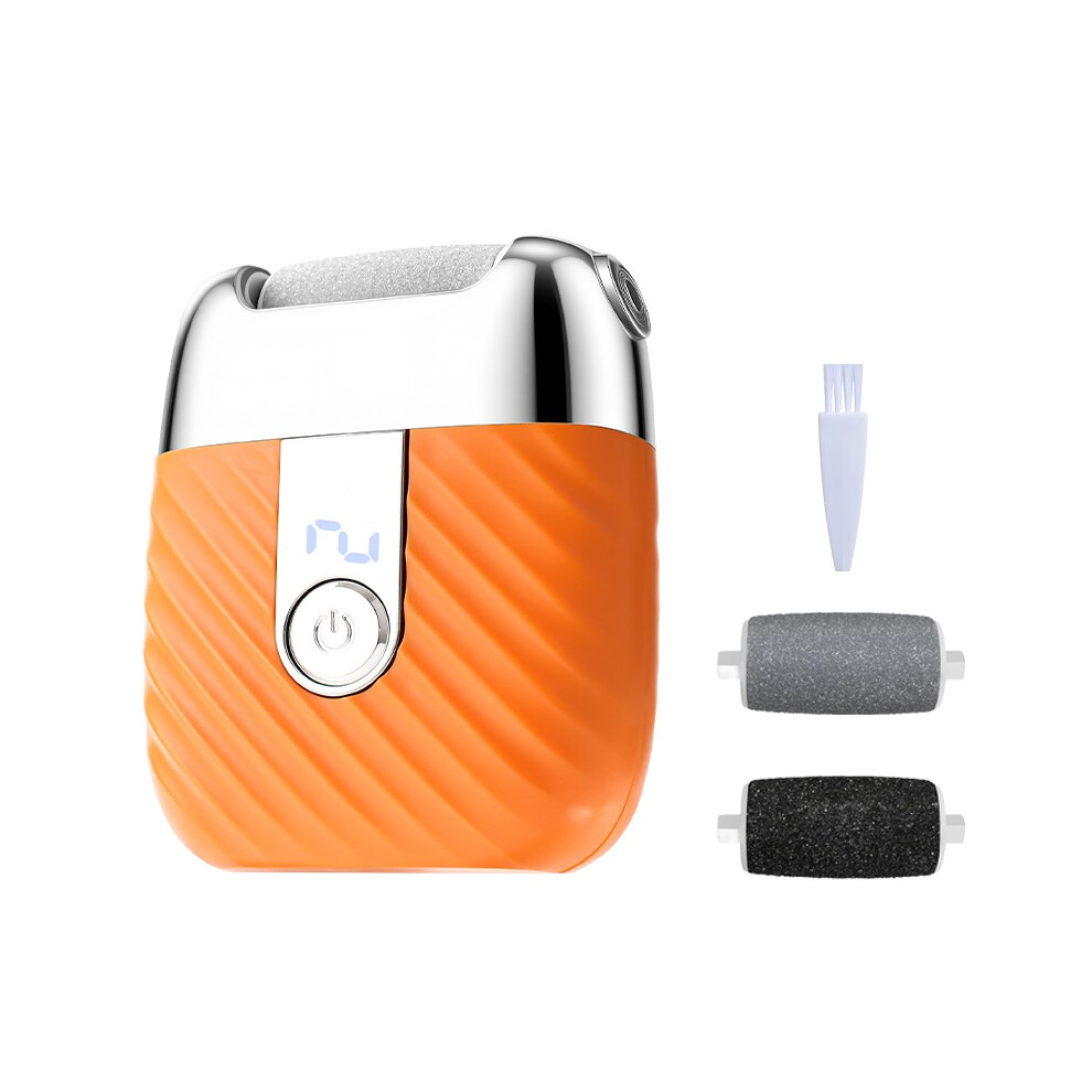 Stoyotu Orange (Orange) Electric Foot Grinder Portable Electric Callus Remover For Feet Foot Exfoliation Sander Rechargeable Electric Foot File Pedicure