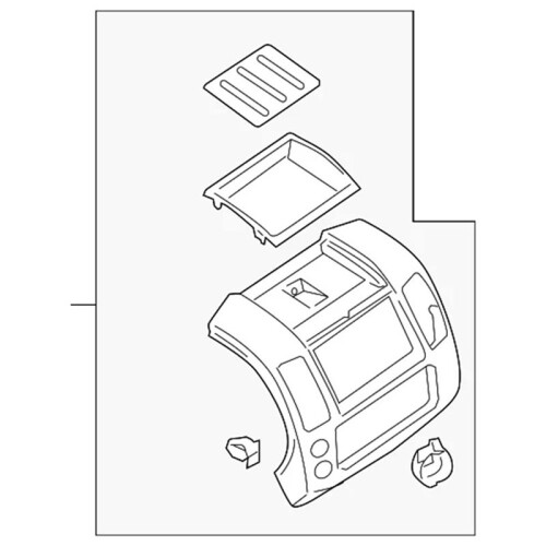 68259EA00C, 68259-EA00C Dash Center Console Upper Trim Panel for   2005-2014 1