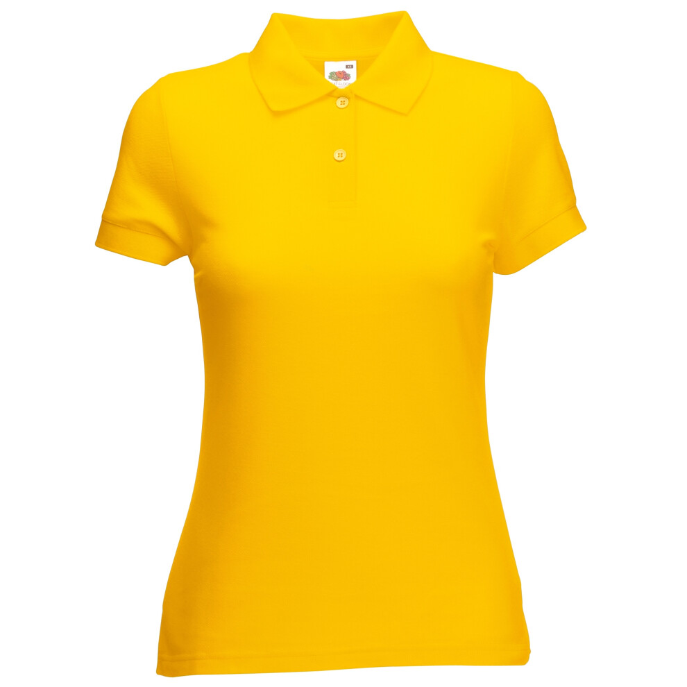 Fruit Of The Loom (Xl, Sunflower) Womens/Ladies Lady Fit Short-Sleeved Polo Shirt Multicoloured