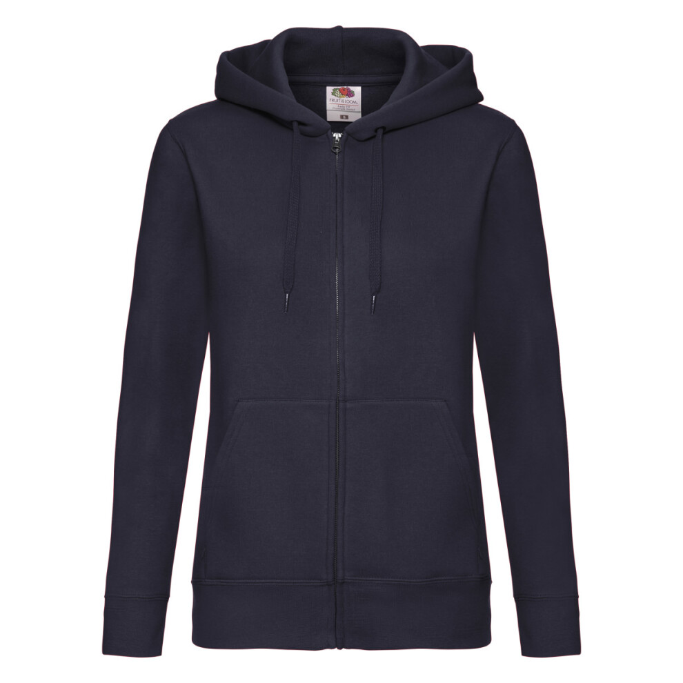 Fruit Of The Loom (Xl, Deep Navy) Womens/Ladies Lady Fit Hoodie Blue,Multicoloured