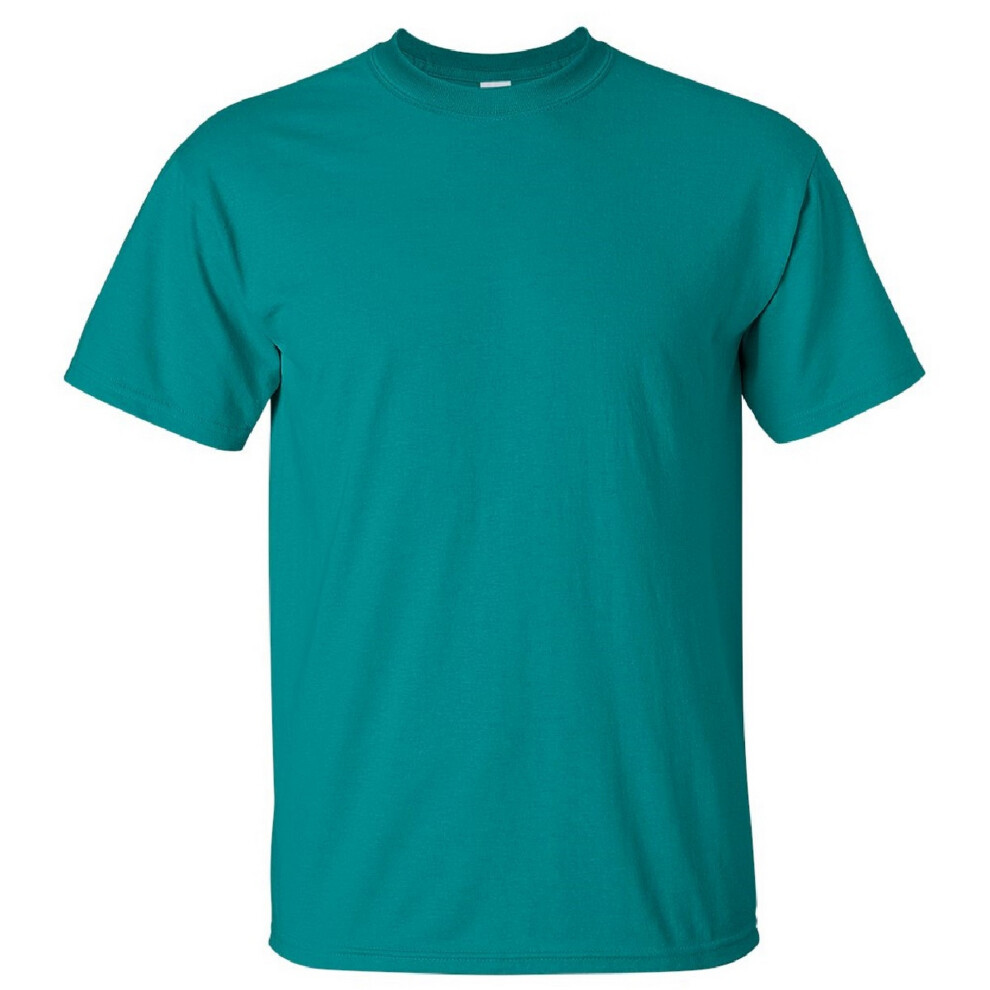 Gildan (Xl, Jade) Mens Ultra Cotton Short Sleeve T-Shirt Multicoloured