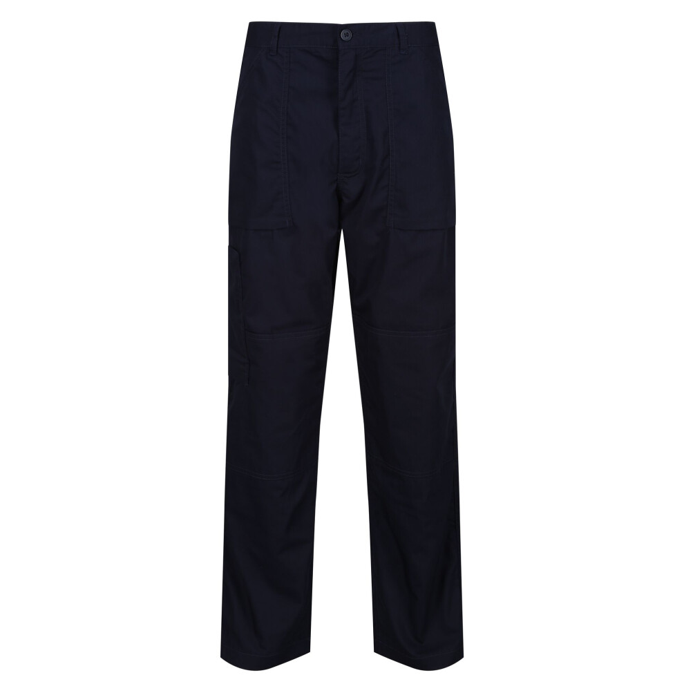 Regatta (30W X Regular, Navy ) Mens New Lined Action Trousers (Reg) / Pants Blue