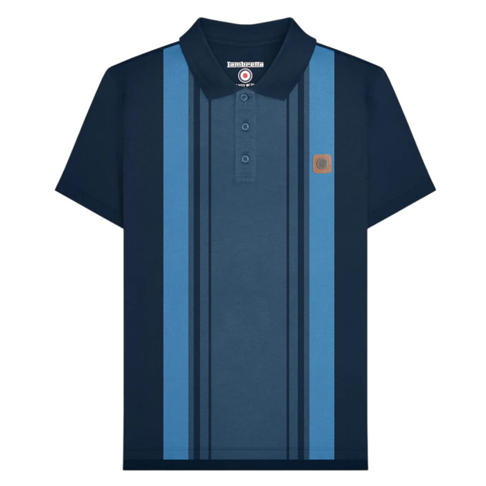 Lambretta (S, Navy/Moonlit Ocean) Mens Ss25 Classic Polo Shirt Multicoloured