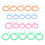 20pcs Colorful Crochet Locking Stitch  Knitting Ring Maker Holder Set 6