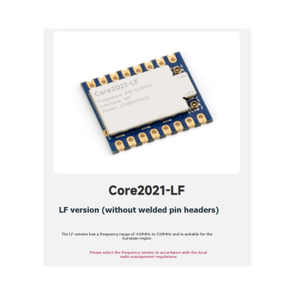 Core2021 Lora Module Lr2021 Transceiver Low Power Iot Board For Iot Telemetry Module Core2021-Lf 6033031364050
