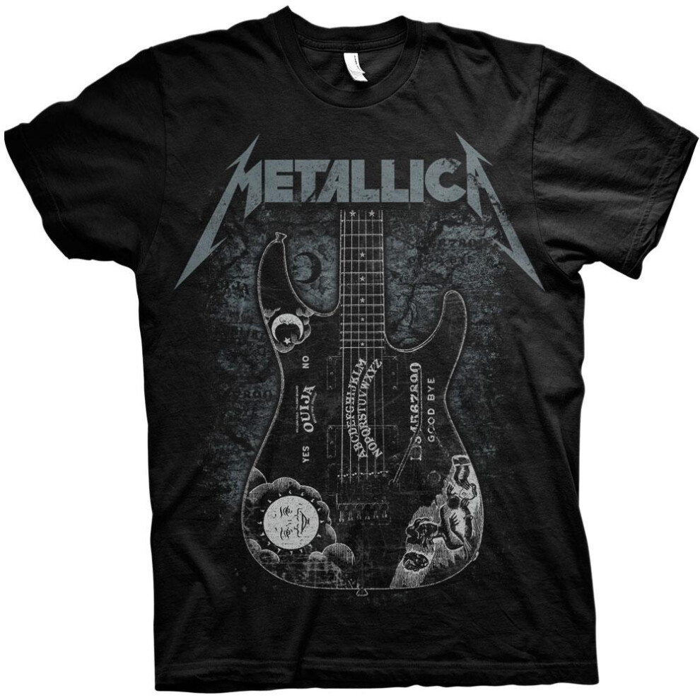 Metallica (Xxl, ) Unisex Adult Hammett Ouija Guitar T-Shirt Black
