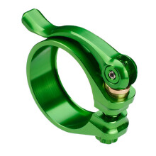 Safe Locking Bicycles Seatpost Clamps Strong Aluminum-Green
