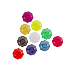 Nonslip Effect Pedal Cap-Neutral Diamondd Colorful pack of 10