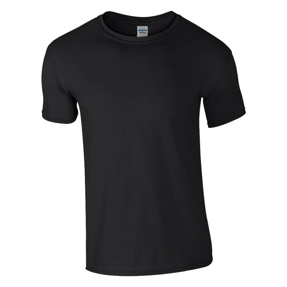 Gildan (5Xl, ) Mens Soft Style Ringspun T Shirt Black