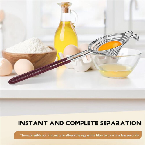 Egg Separator,Yolk White Separator Tool,Egg Yolk Separator Kitchen Tool White Yolk Filter Eggs Sieve Fun Egg Separators 2
