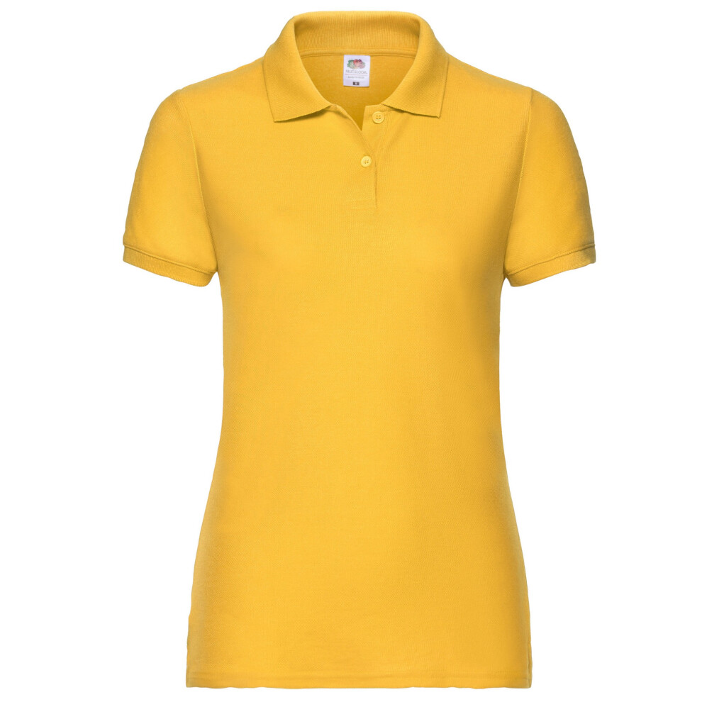 Fruit Of The Loom (L, Sunflower) Womens/Ladies Lady Fit 65/35 Polo Shirt Multicoloured