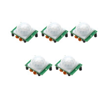 5PCS HC SR501 Bewegingsdetectiesensor ABS Shell voor-1