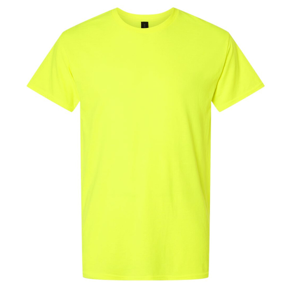 Gildan (Xxl, Safety ) Mens Plain Lightweight T-Shirt Green