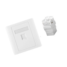 86 Type 4-poorts Ethernet-wandplaat-Enkel poortpaneel