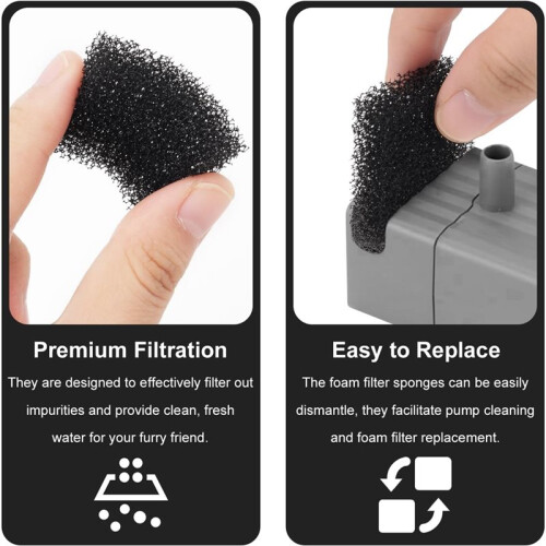 30pcs Pet Fountain Replacement Filter, Cat Drink Water Filter Replace Compatible for PETKIT Eversweet 3 Pro 2