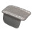Single Layer Shimmering Shimmering Armrest Cover-gray silver 1