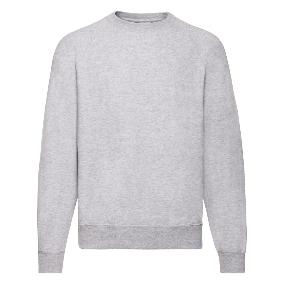 Fruit Of The Loom (M, Heather ) Mens Raglan Sleeve Belcoro Sweatshirt Grey