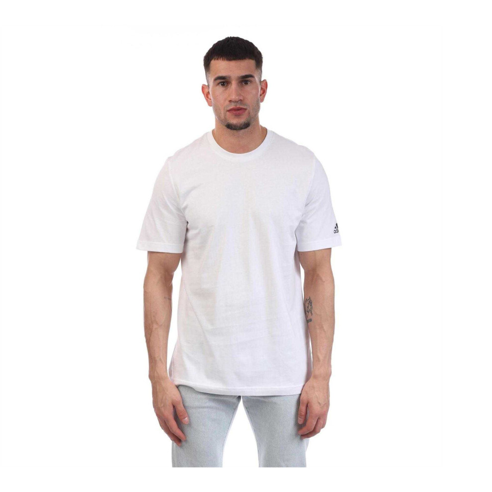 Adidas (Xs, ) Mens Blank T-Shirt White