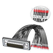 DB9 enkele kop draad DB9pin/DB15P/DB25P-DB25 naaldmannelijk