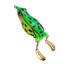 1Pc Fish Lures Hard Artificial Frogs Fishing Trouts-Color 1