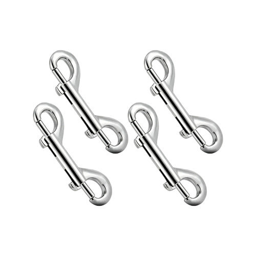 4 Stück Karabiner für Pferdeausrüstung, doppelseitiger-100mm