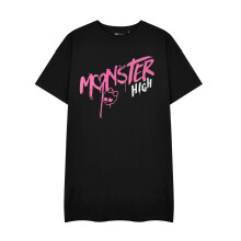 (M, Black) Monster High Womens/Ladies Spray Paint Short-Sleeved T-Shirt