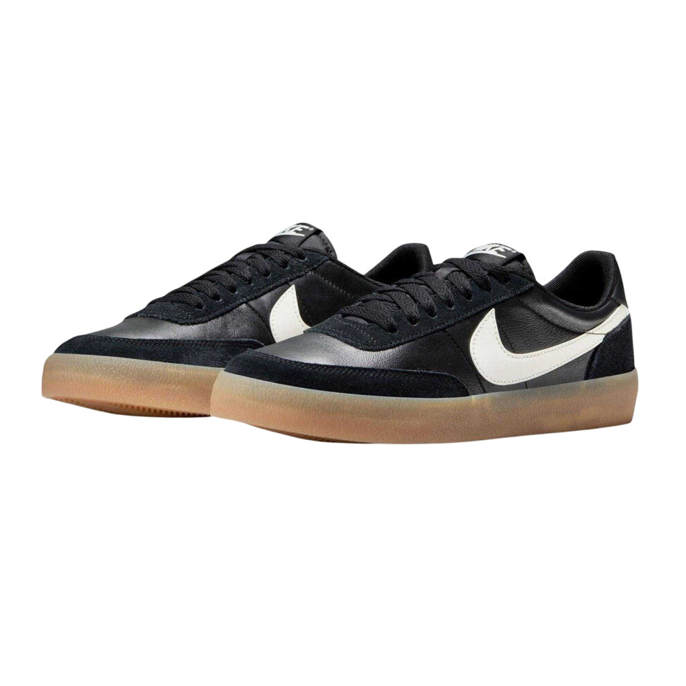 Nike (6.5 Uk, /Gum) Womens/Ladies Leather Flat Trainers Black