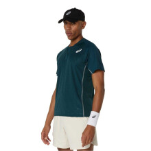 (L, Green) Asics Mens Match Polo Shirt