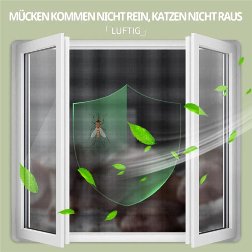 Window Fly Screen, Cat Screen, No Drilling, Cat Net, Scratch-Resistant, Stable for All Indoor Windows, Skylights 2
