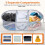Mesh Laundry Hamper Basket, 3 Compartments Laundry Basket, Foldable  Laundry Hamper with Side Pocket for Laundry Room 3