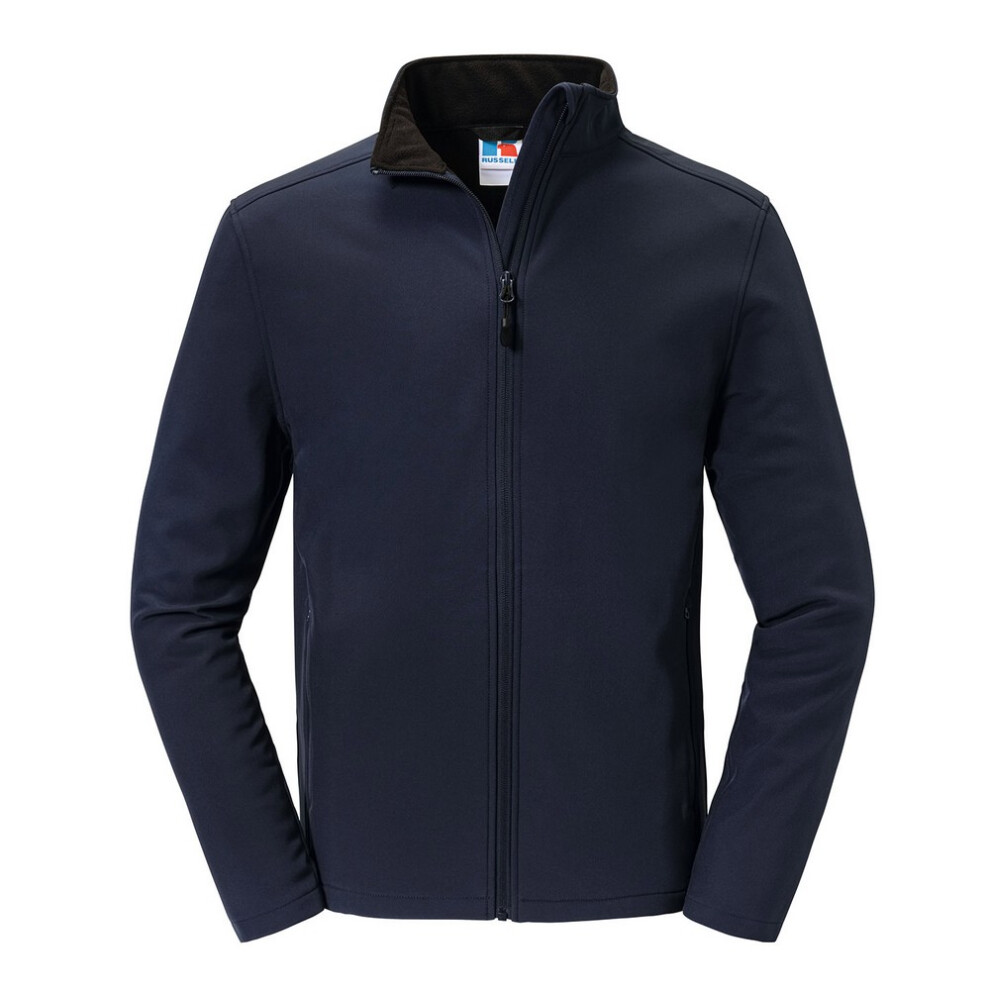 Russell (S, French Navy) Mens Essential Soft Shell Jacket Blue,Multicoloured