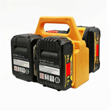 Batteriespeicherregal für 18V Li-Ion-Batterien, Tragbarer Handheld-Batteriehalter mit 4 Fächern
