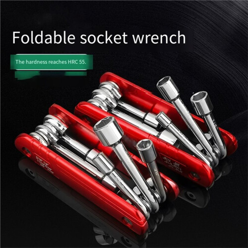 1 Pc Folding Nut Driver Kit, Hex Nut Driver Kit, Portable Metal Handle, Can Be Used As A Household Accessory 1