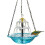 1pc Solar-Powered 3-Layer Hanging Bird Bath Fountain with Glass Bowl 1