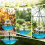 1pc Solar-Powered 3-Layer Hanging Bird Bath Fountain with Glass Bowl 5