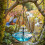 1pc Solar-Powered 3-Layer Hanging Bird Bath Fountain with Glass Bowl 8