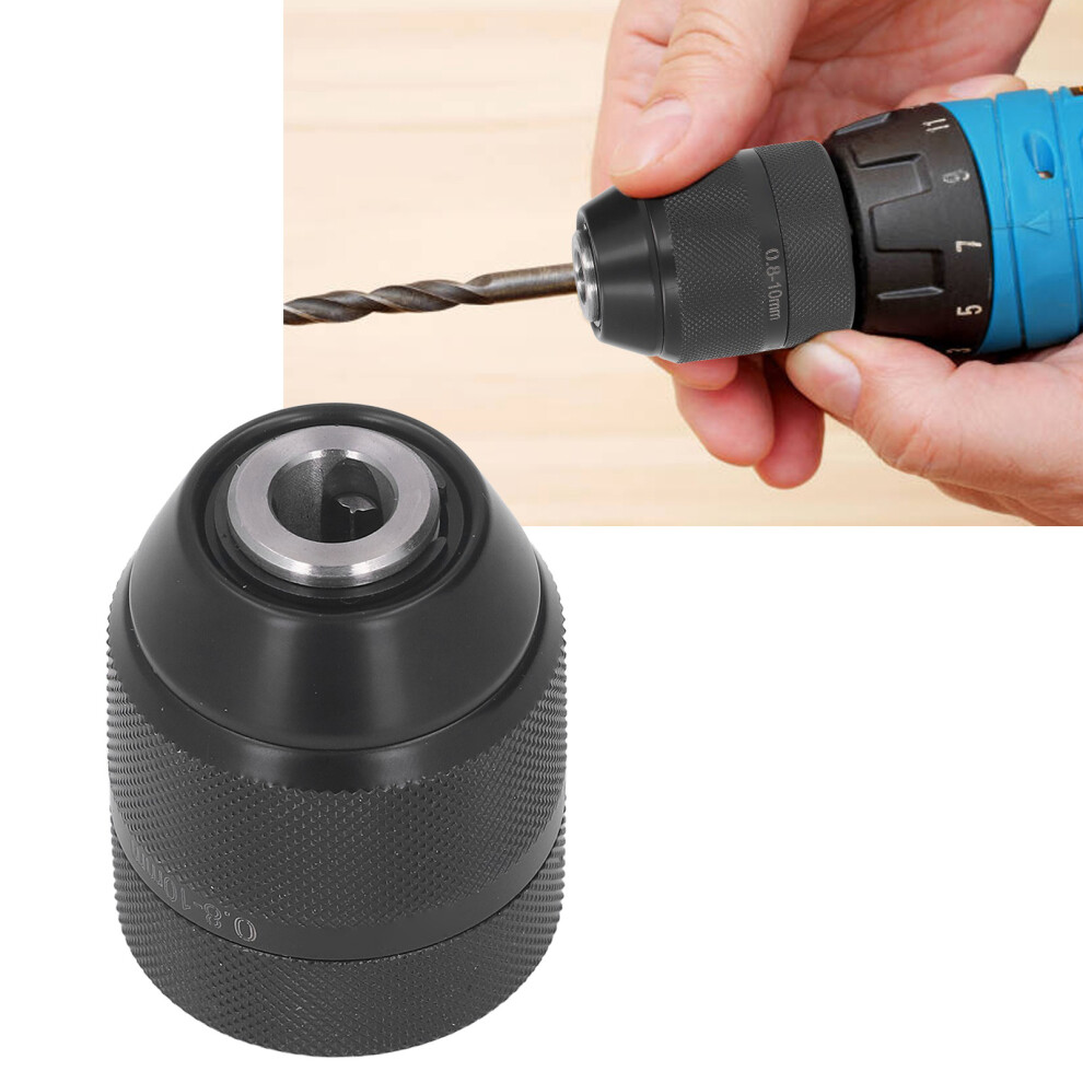 Metal Keyless Chuck 3/8‑24UNF 0.8‑10mm Self