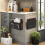 Black Storage Bag Wall-Mounted Multi-Compartment Door Organizer Side Pockets Large Capacity Mesh Pocket Organizer 2