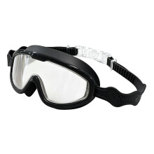Lunettes de natation Anti-buée à grand cadre, vues claires,-Noir