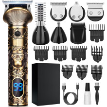 Hair Clippers Men, Beard Trimmer Professional, Cordless Shavers for Men, Detailer Hair Trimmer Come LED and Type-C