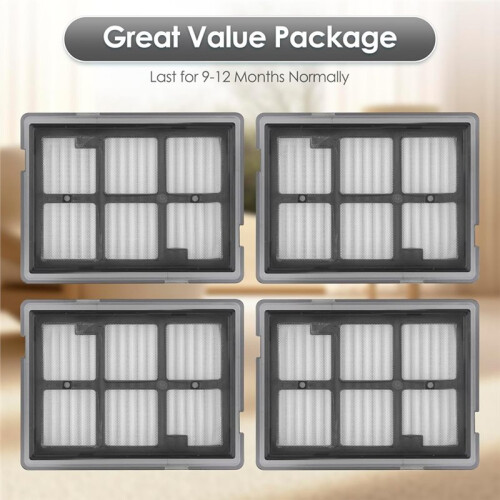 4 Pack for Max 705 Combo Replacement HEPA Filters Compatible for   Max 705 Combo Robot Vacuum Cleaner 2