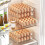 Egg Holder for Fridge,Egg Container for Refrigerator,Stackable Egg Storage Container,Layers Egg Tray,Clear Egg Organizer 2