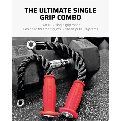 2pcs Ergonomic Single Triceps Rope Anti Slip Cable Accessories Wrist Decompression Grip Strength 2