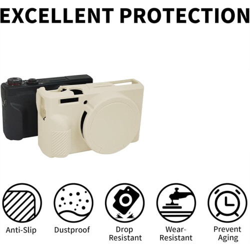 1 Capa Protetora de Silicone Macio para   G7X Mark III, Resistente A Quedas e Ao Desgaste 1